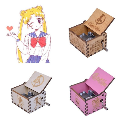 Caja Musical Rosada  Anime Sailor Moon 