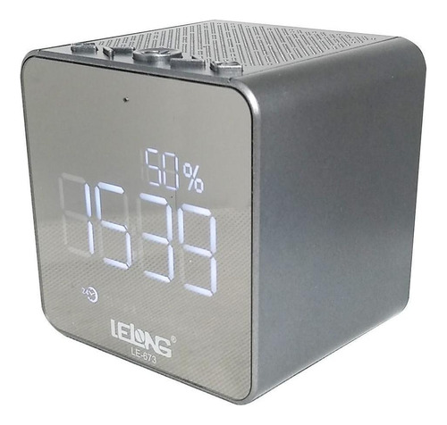 Radio Despertador Caixa De Som Lelong Le-673 Cor Outro