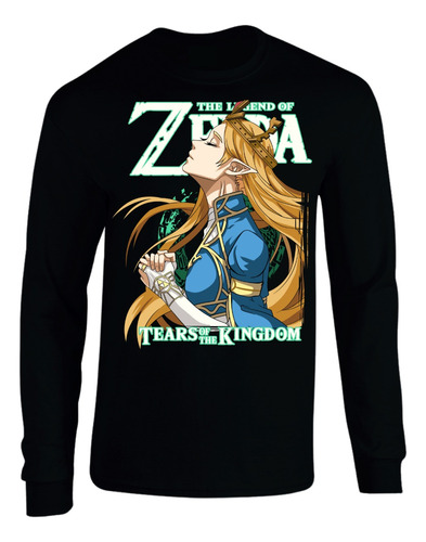 Camiseta Zelda Gamers Manga Larga Camibus Sueter Geek