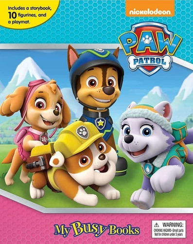 Libro Paw Patrol Girls C/10 Mini Figuras Diverti Libros 