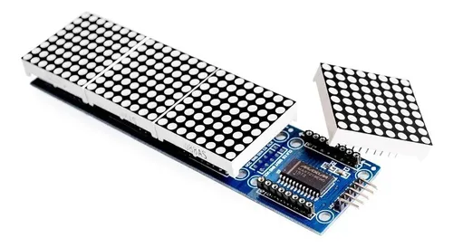 Modulo Matriz De Puntos 8x32 Led Azul Chip Max7219 