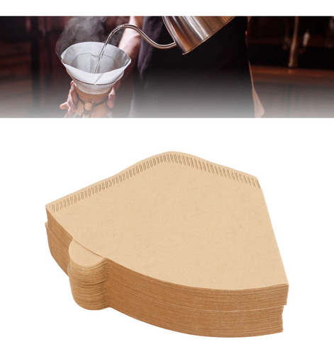 100 Filtros De Papel Café Cono 1-2 Tazas Pour Over Y Drip