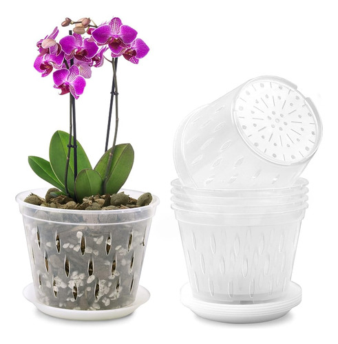 Maceta De Orquídeas Kitypartsy, Macetas De Orquídeas De 5 Pu