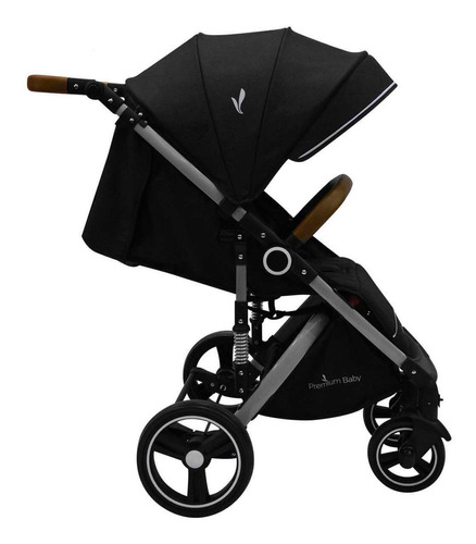 Cochecito de paseo Premium Baby Travel system Tuts Pro bordó con chasis color plateado