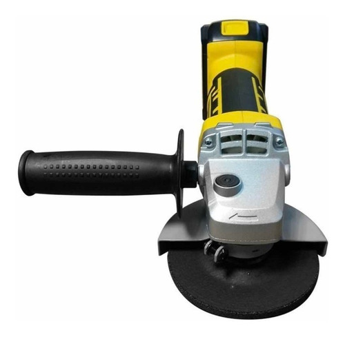 Imagen 3 de 3 de Amoladora angular inalámbrica Barovo BIL-AA4 amarilla 220 V