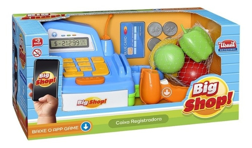 Brinquedo Registradora Infantil C/ Som E Luz (+app Game)