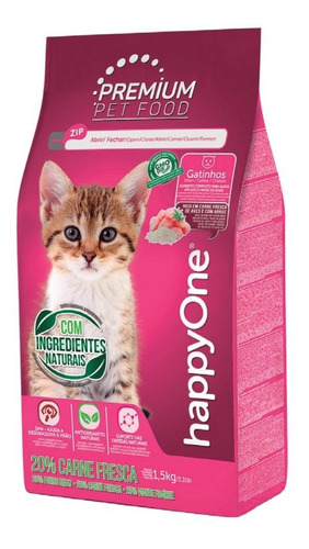 Happy One Premium Gatitos 1.5kg - Alimento Para Gatitos 