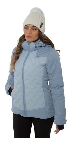 Campera De Mujer Umay Montagne De Pluma Impermeable