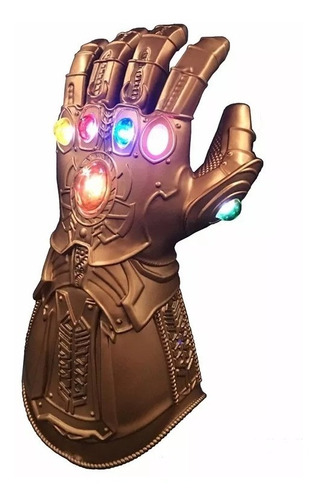 Luva Thanos Led 38cm Joias Guerra Infinita Vingadores