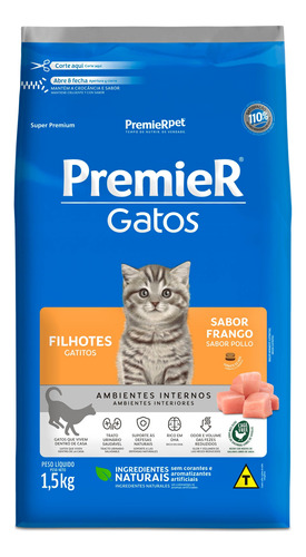 Alimento Premierpet Super Premium Para Gatito Cachorro 1.5kg