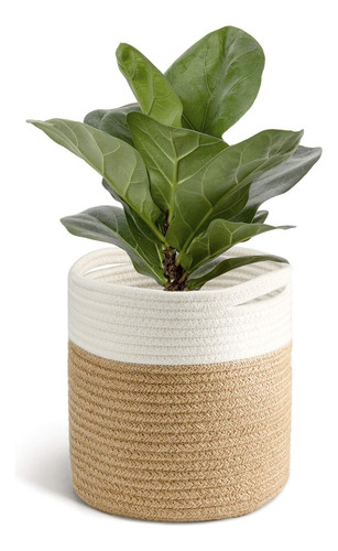 Cesta De Cuerda De Yute Para Plantas Y Decoración