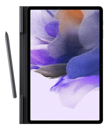 Imagem 5 de 7 de Capa Book Cover Original Samsung Galaxy Tab S7+ S7 Fe Preta