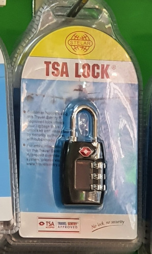 Candado Tsa Equipaje De Seguridad - Combinación De 3 Dígitos