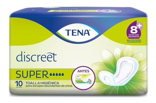 Toalla Tena Mujer Super Paquete X - Unidad a $2150