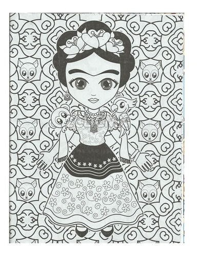 15 Libros Colorear Infantil Mandalas Frida Kahlo 16 Pag | MercadoLibre