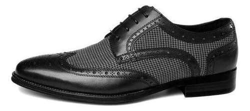 Zapatos Casuales De Moda Oxford Brogues De Piel Acogedora