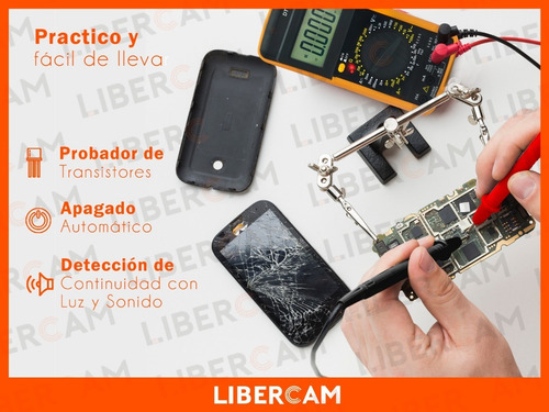 Imagen 6 de 10 de Tester Multimetro Digital Profesional Capacimetro