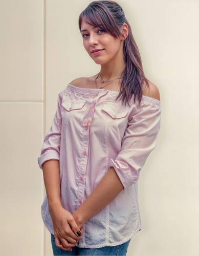Blusa Tipo Campesina Con Resorte En Hombros Top Moda Mujer