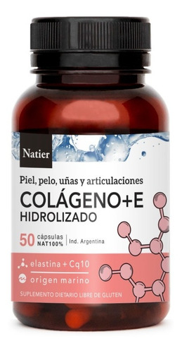 Cápsulas De Colágeno + Vitamina E X 50 Cap - Natier