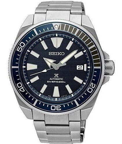 Relógio Masculino Seiko Srpb49k1 Samurai Divers Azul