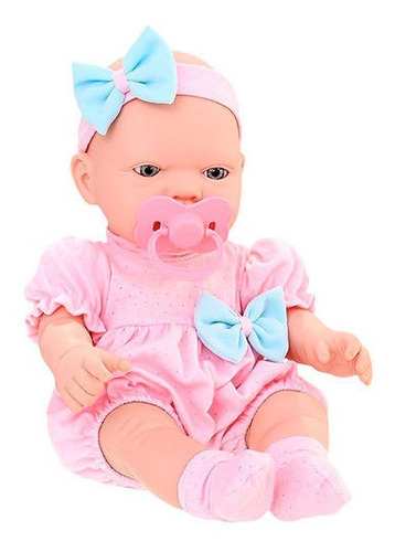 Boneca Bebezinho Real Primeiros Cuidados Com Acessorio
