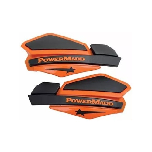 Cubre Puños Protector Manos Naranja Negro Powermadd Star Jur