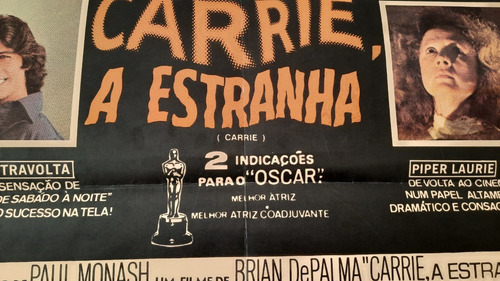 Pôster Do Filme Carrie A Estranha - Original - 1976