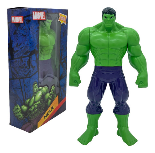 Muñeco Hulk Articulado Marvel 23 Cm Para Niños No Toxico