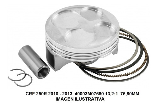 Kit Piston Wiseco Honda Crf 250r 2010 2013 76,8m 13,2 Dompa 