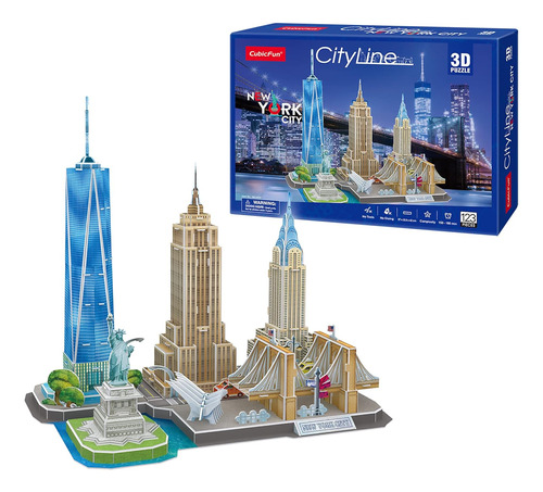 Cubic Fun Rompecabezas 3d 67311 Ciudad De New York 123 Pieza