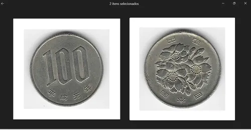 Japão 1 Moeda Antiga 100 Ienes 1989 Para Colecionar M.b.c
