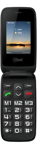 Telefono Senior Mlab 9204 Shell 4g Sos 2.8 Pulgadas Negro