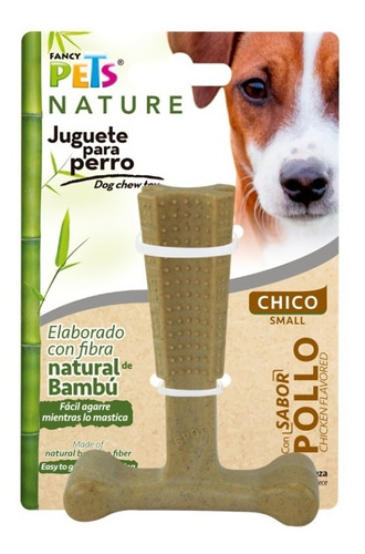 Juguete Hueso Bambu Plus Sabor Pollo Chico Fancy Pets