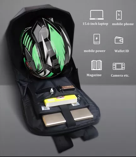 Aliexpress: Mochila LED con ojos para motociclista 