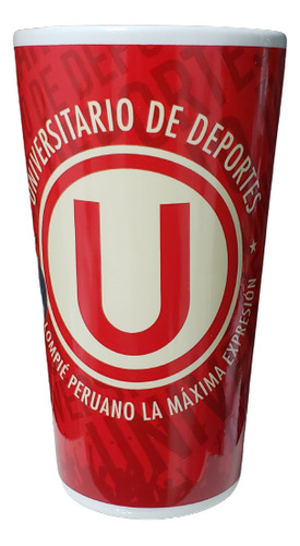 Taza Latte Universitario De Deportes Producto Oficial