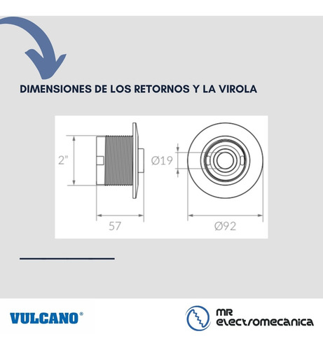Imagen 7 de 10 de Skimmer Vulcano + Kit Completo Accesorios P/ Pileta Hormigón