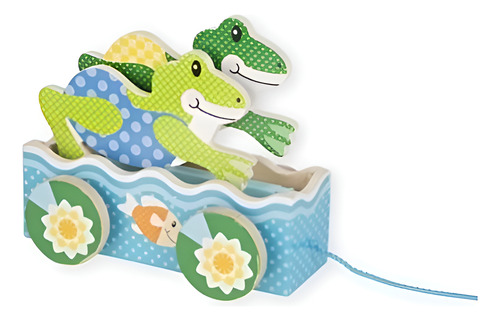 Juguete De Ranas Para Halar 18m+ First Play Melisa & Doug Color Multicolor