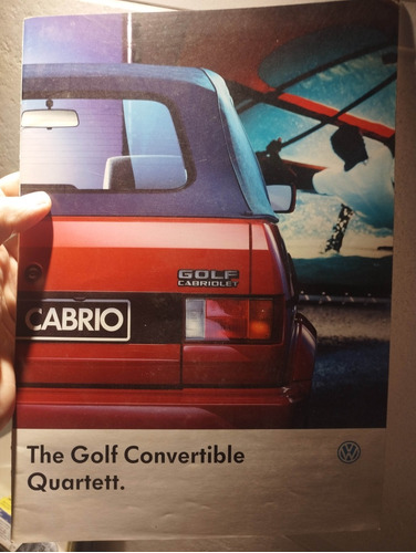 Vw Golf Mk1 Cabrio Folleto Catálogo Original Impreso 