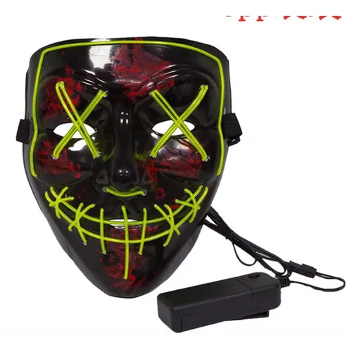 comprar Mascara De Halloween Purga Neon Led Tik Tok