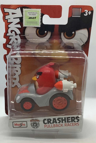 Crashes Pullback Racers Red Angry Birds Maisto