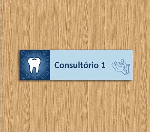 6 Placa Consultório Odontológico Dentista Personalizadas