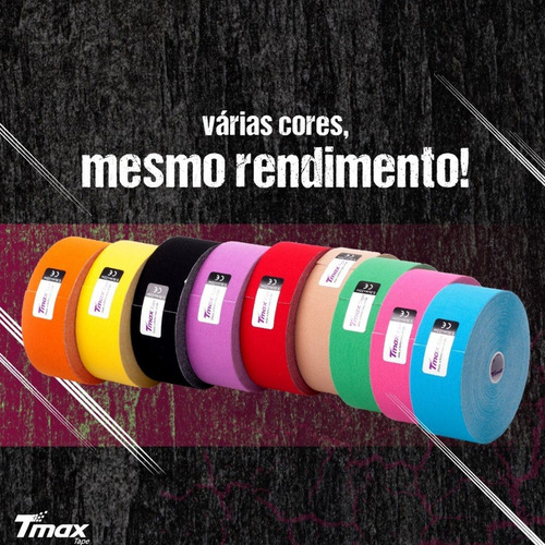 Vendaje elástico funcional adhesivo Tmax Kinésio, color azul