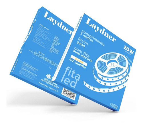 L101-01-30 - Fita Led 20w/m 3000k 24v Irc90 5m - Laydner