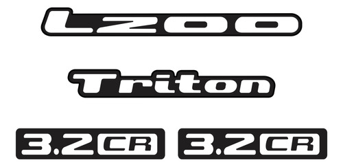 Kit Adesivo Resinado Mitsubishi L200 Triton Cr 3.2 Lt004 Fgc