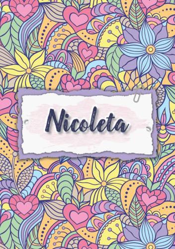 Libro: Nicoleta: Cuaderno A5 | Nombre Personalizado Nicoleta