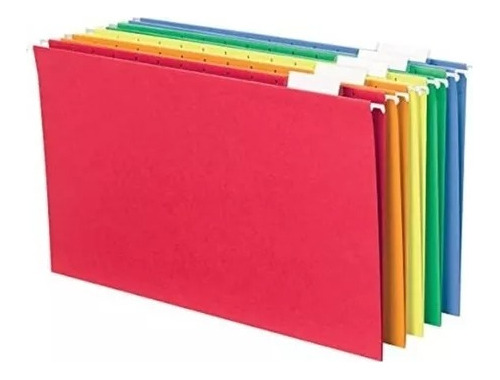 Carpeta Colgante Nepaco  Mix De 5 Colores Oficio X 25 Unid