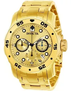 Invicta Pro Driver Modelo 6981 Banhado A Ouro Scuba Men