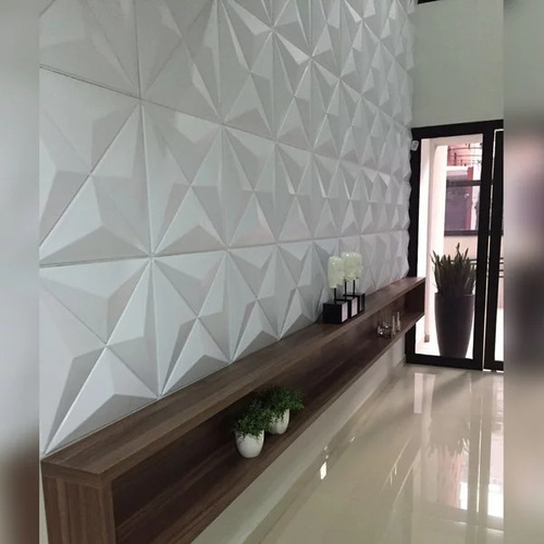 Imagem 8 de 8 de Kit C/ 10 Placas Revestimento Parede Alto Relevo Painel 3d
