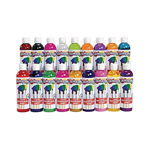 Pintura De Acuarelas Líquida Lw18, 8 Fl Oz, Set De 18,...