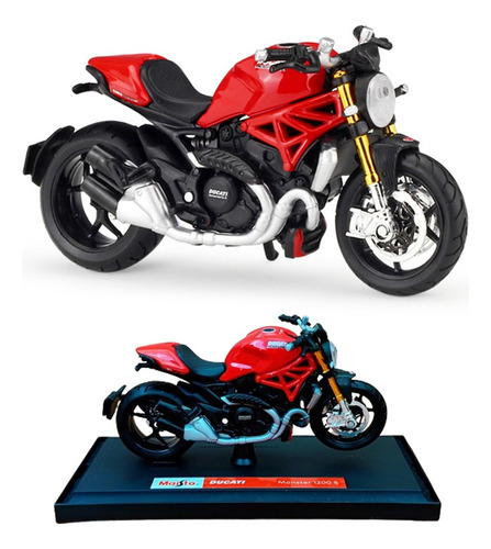 Maisto Ducati Monster 1200s Miniatura Metal Motocicleta 1/18